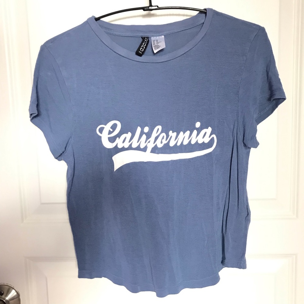H&M ‘California’ Blue Top
